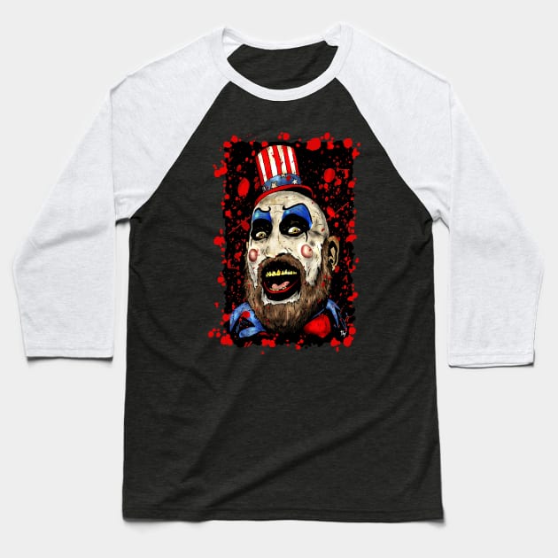 Captain Spaulding Baseball T-Shirt by Trapjaw1974